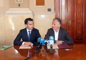 Daniel  Prez y Paulino Plata presentan la adhesin de la Autoridad  Portuaria al proyecto de  Promocin de la Salud en el Lugar de Trabajo (1)